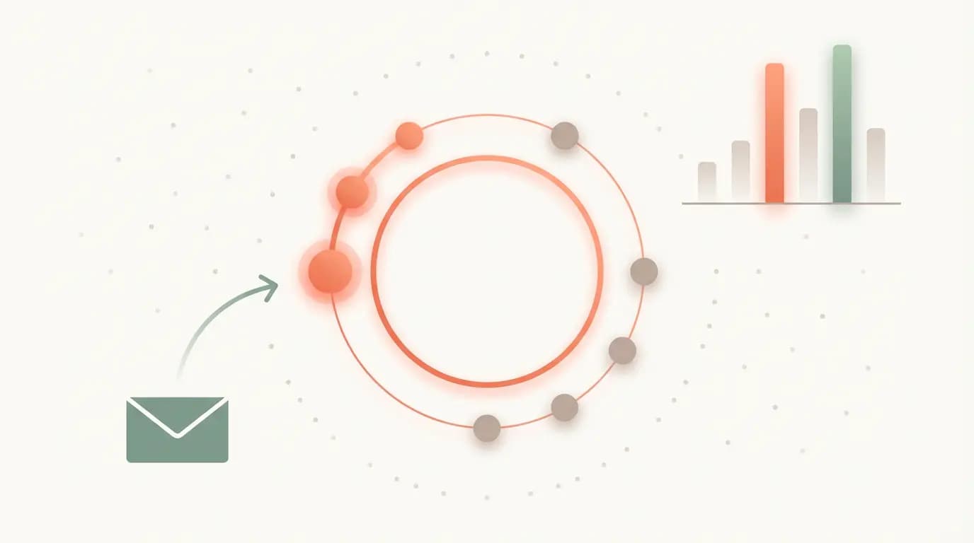 Data visualization showing email engagement patterns across different times of day and days of the week