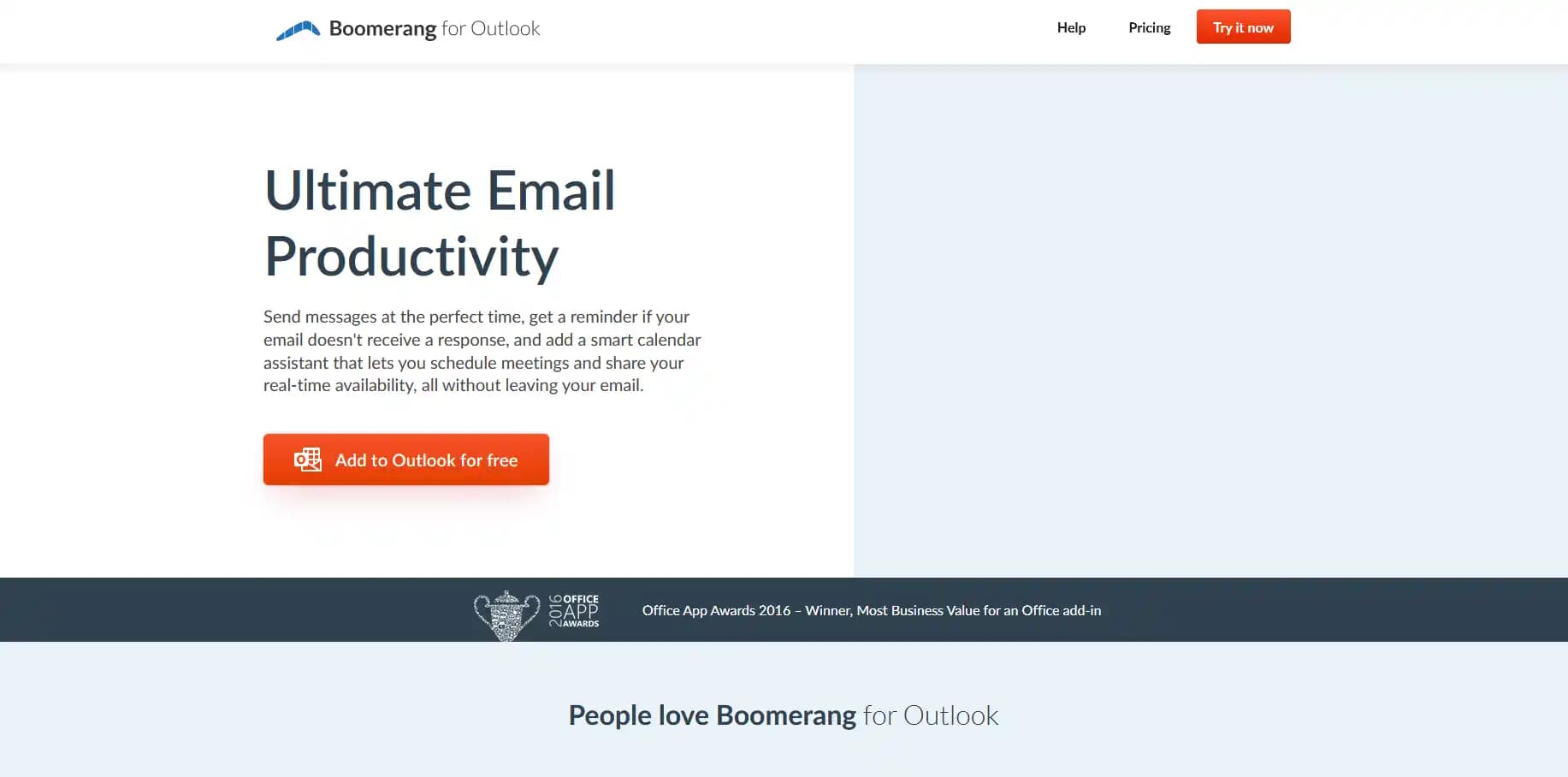 Boomerang email interface