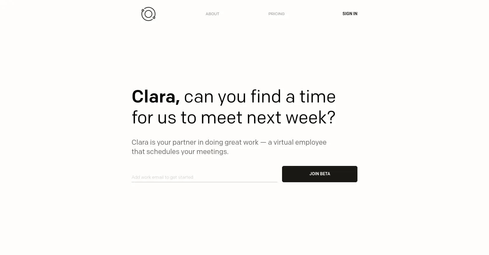 Clara scheduling assistant